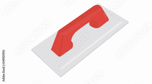 Vector Isolated Illustration of a Trowel