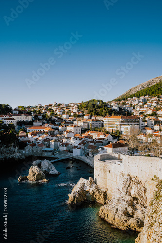 view of the old town of dubrovnik