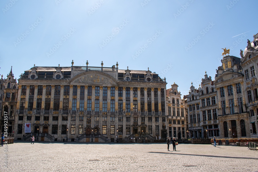 Historic main square with the town hall of Brussels, Belgium