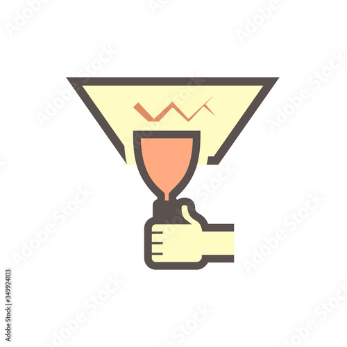 Water leak at ceiling and repair work vector icon design.