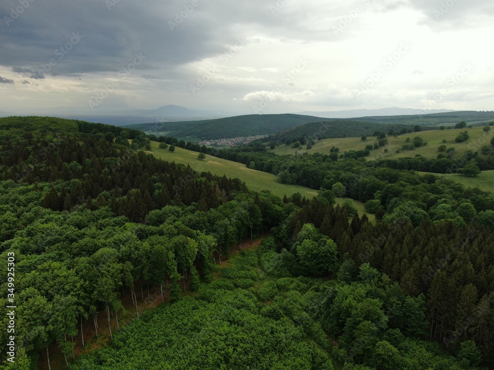 Aerial view of a beautiful forest . Aerial view of a beautiful forest .