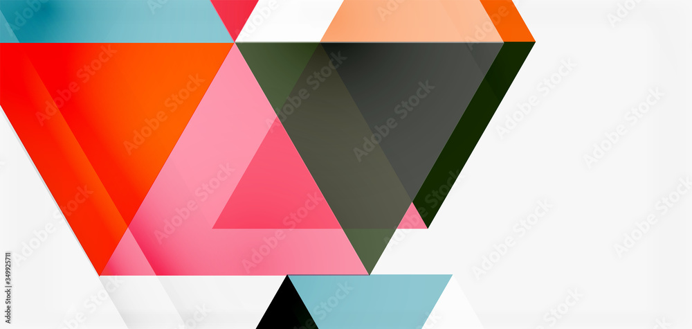 Geometric abstract background, mosaic triangle and hexagon shapes. Trendy abstract layout template for business or technology presentation, internet poster or web brochure cover, wallpaper Geometric abstract background, mosaic triangle and hexagon shapes. Trendy abstract layout template for business or technology presentation, internet poster or web brochure cover, wallpaper