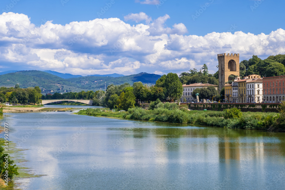 Piazzale Michelangelo on the south bank of the Arno River in Florence, Tuscany, Italy