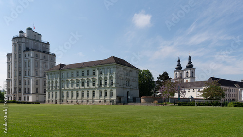 Impressions of the famous Monastery Kremsmuenster in Upper Austria. Mathematical Tower with astronomical observatories