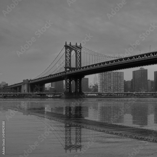 New York Manhattann Brooklyn bridge Hudson River