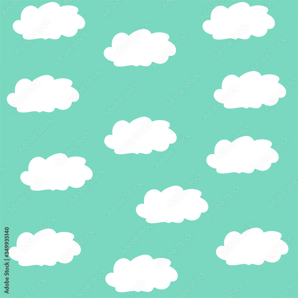 Cloud background isolated vector illustration. Decoration element for banner. Summer color. Dream.