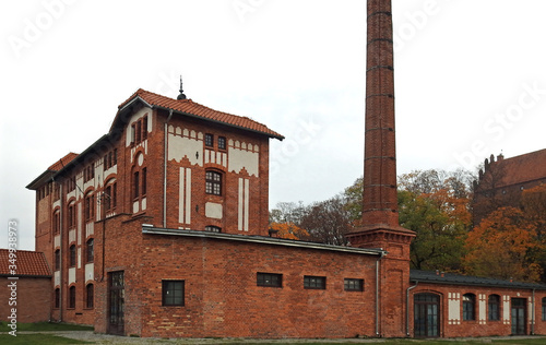 wybudowany w 1868 roku browar zamkowy w mieście Nidzica województwo warminsko mazurskie w Polsce 