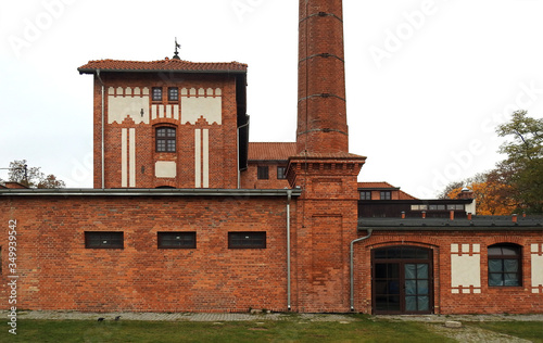 wybudowany w 1868 roku browar zamkowy w mieście Nidzica województwo warminsko mazurskie w Polsce 
