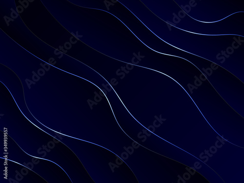 Abstract dark blue background Blue wave background