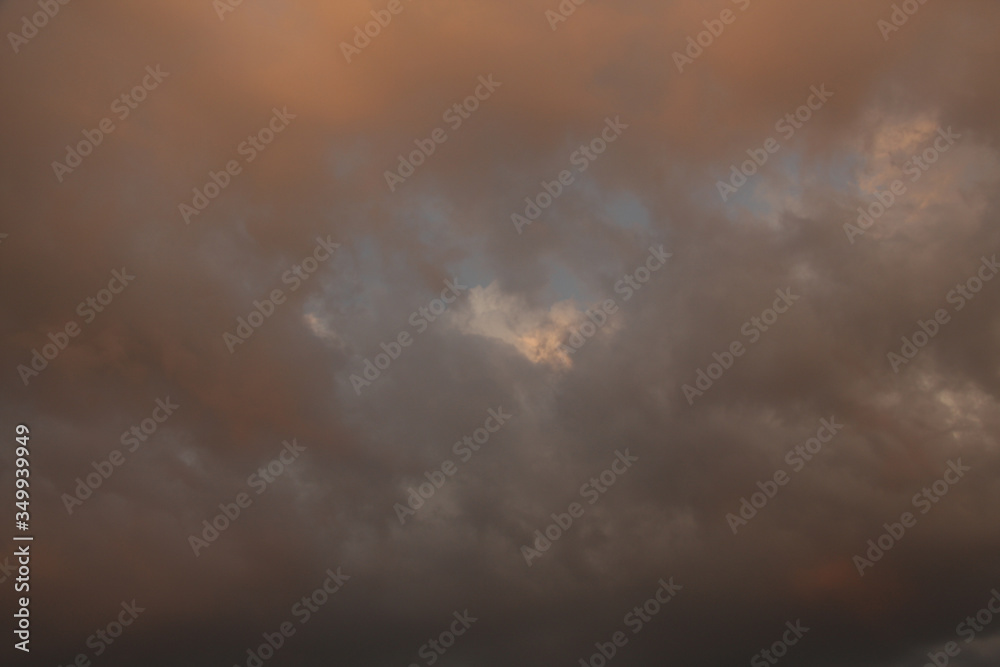 Obraz premium Beautiful storm clouds. Rain clouds 