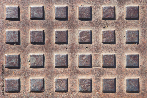 Old rusty metal backdrop te...
