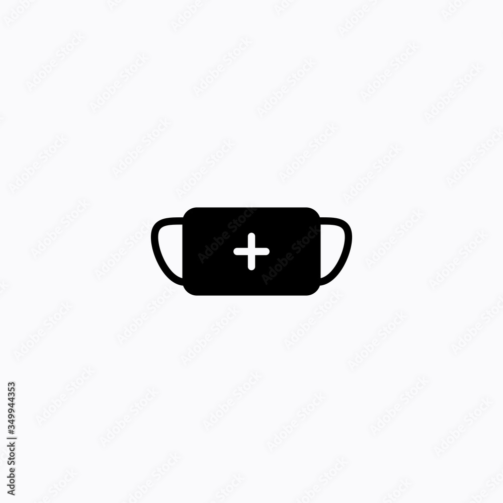 medical face mask flat icon vector logo design trendy medical face mask flat icon vector logo design trendy
