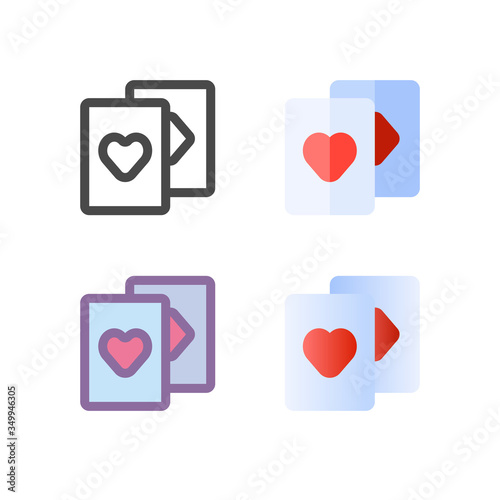 card icon pack isolated on white background. for your web site design, logo, app, UI. Vector graphics illustration and editable stroke. EPS 10.