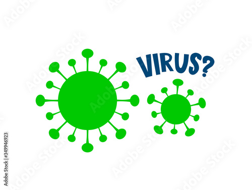 Poster for protection allergy bacteria, medical healthcare, microbiology. Disease germ, pathogenic organism, infectious micro virology. Vector illustration in cartoon style.
