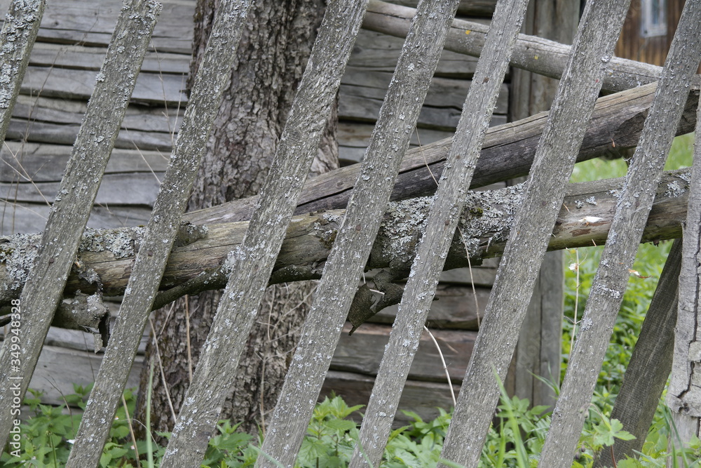 old wooden fence