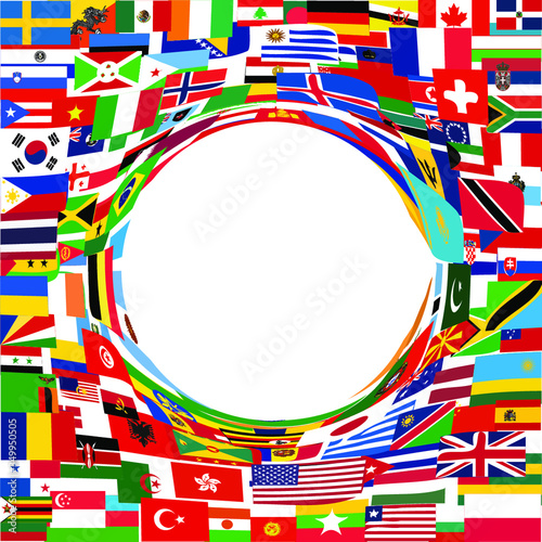 Fondo Bandiere Sferico
