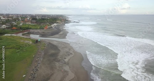  Aerial view of Pererenan Beach, Canggu, Bali, Indonesia  photo