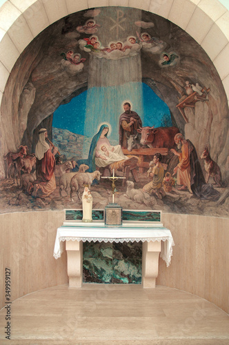 Nativity Mural, Bethlehem, Israel photo