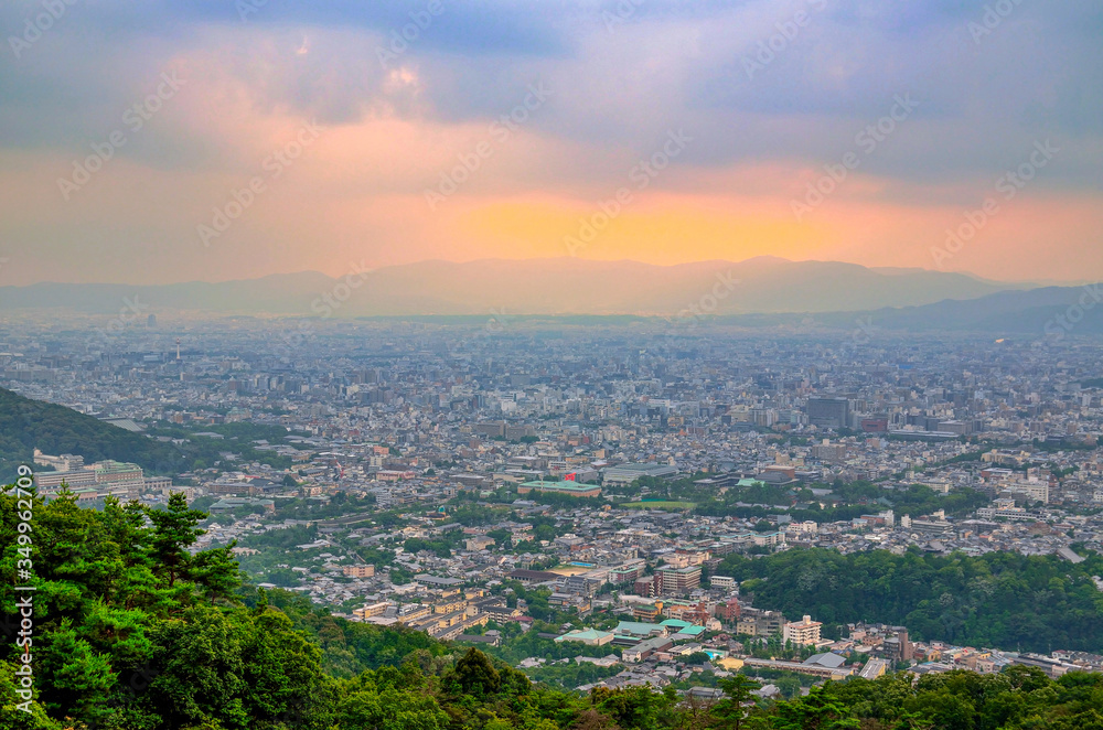 京都の大文字山からの眺め
