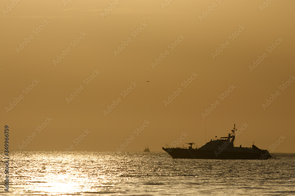 Obraz premium boat on the sea