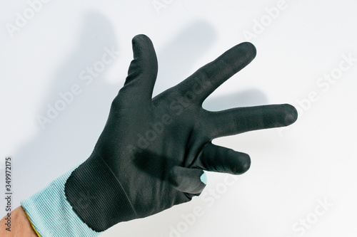 Image of a gloved hand
