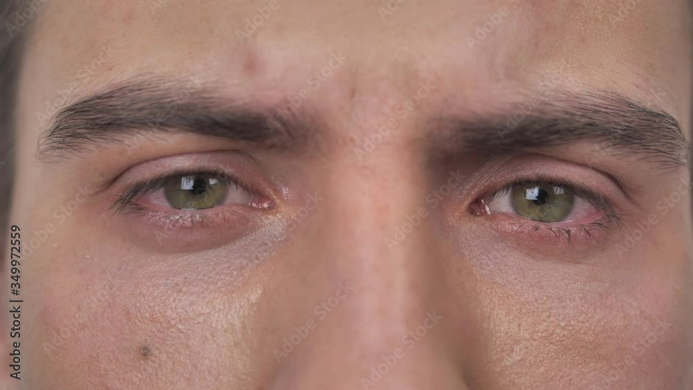 Close up of a mans eyes
