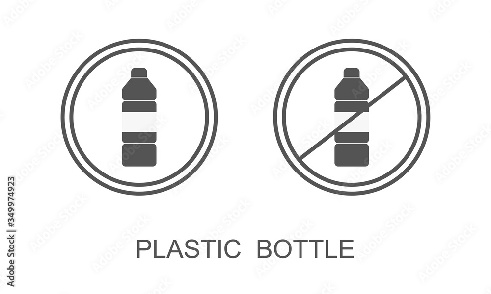 Plastic bottle icon. Vector illustration eps 10 Plastic bottle icon. Vector illustration eps 10