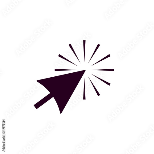 Click vector icon, cursor symbol. Concept for website and mobile application. Vector illustration eps 10