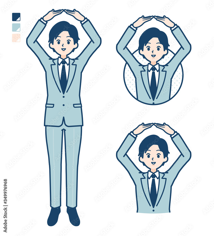 simple suit businessman_circle-with-arms simple suit businessman_circle-with-arms