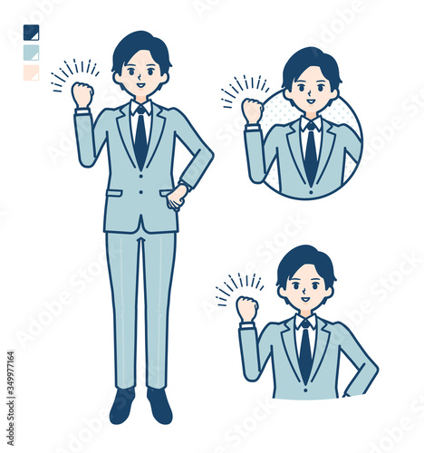 simple suit businessman_fist-pump