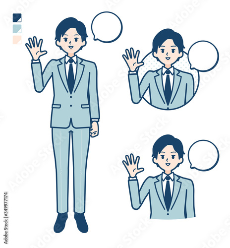 simple suit businessman_Greeting