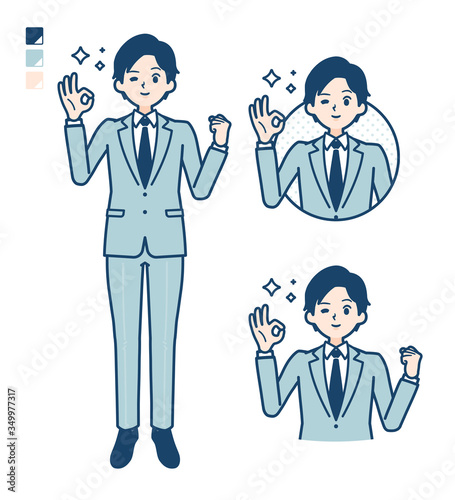 simple suit businessman_OK-sign