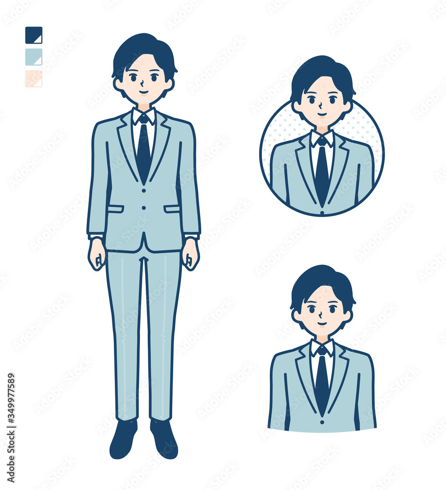 simple suit businessman_Smile