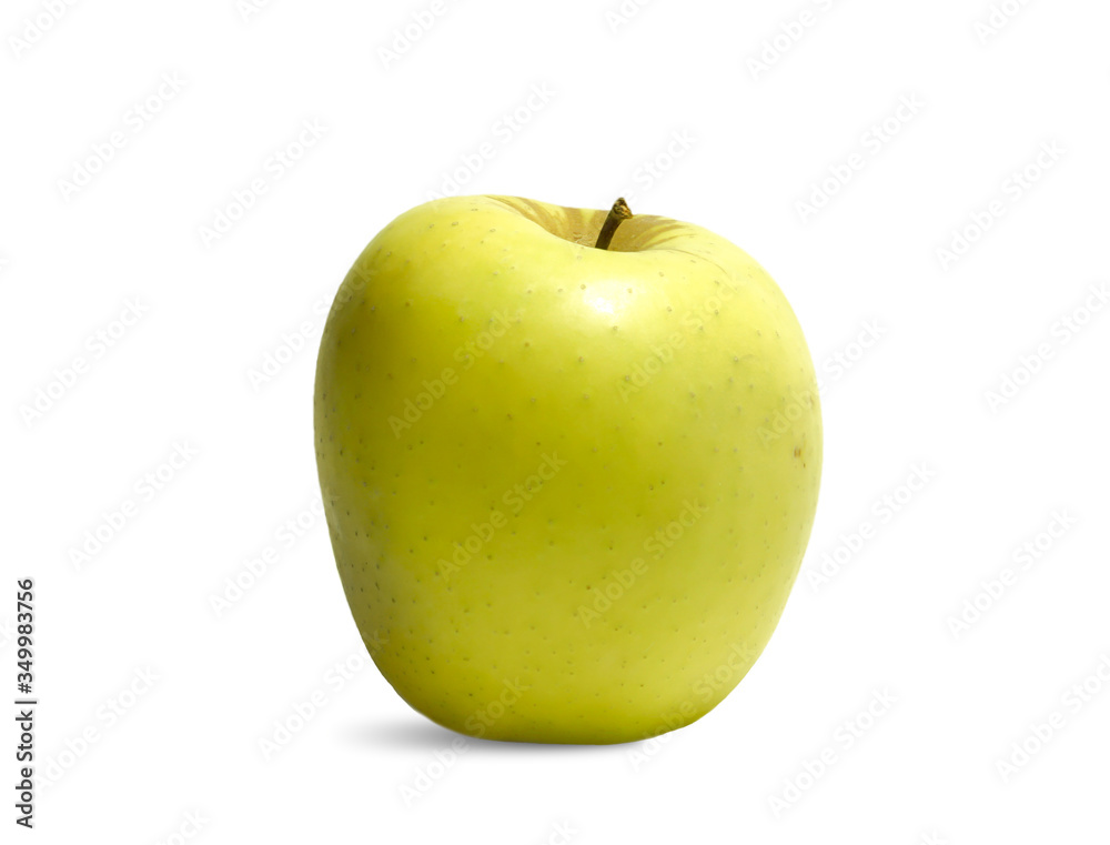 One green apple isolated on white background One green apple isolated on white background