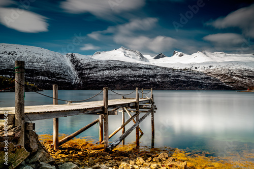 Lanscape picture from Innhavet in the North of Norway. On the road to Lofoten on Norway photo