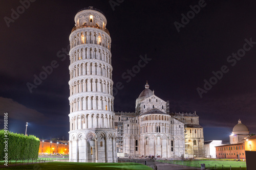 Pisa tower at night