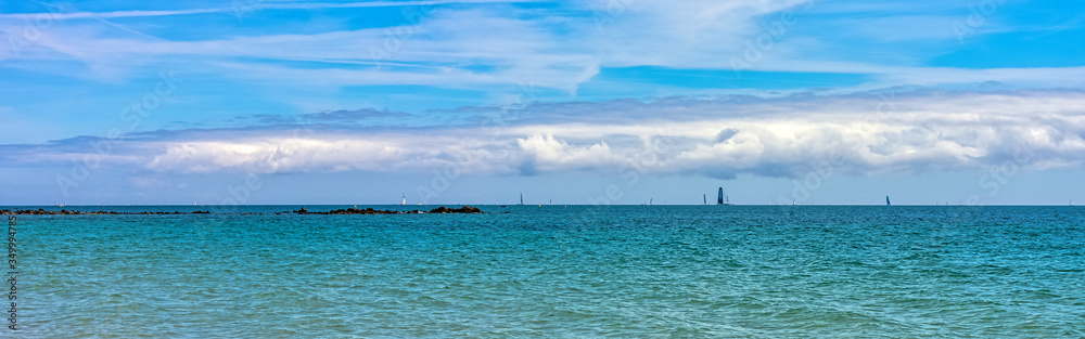 Gulf of Morbihan - Bay of Biscay - view from Carnac, Brittany, France Gulf of Morbihan - Bay of Biscay - view from Carnac, Brittany, France