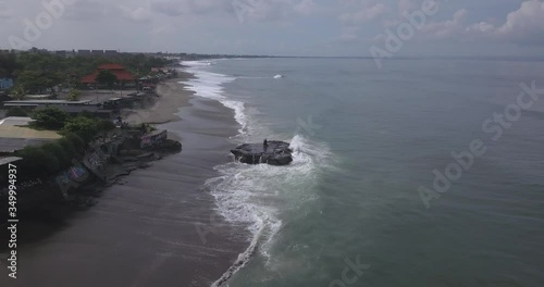  Aerial view of Batu Bolong beach, Canggu, Bali, Indonesia photo