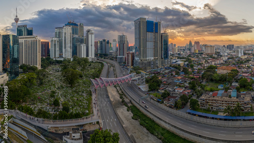 Canvas Print Kuala Lumpur Skyline, Malaysia.