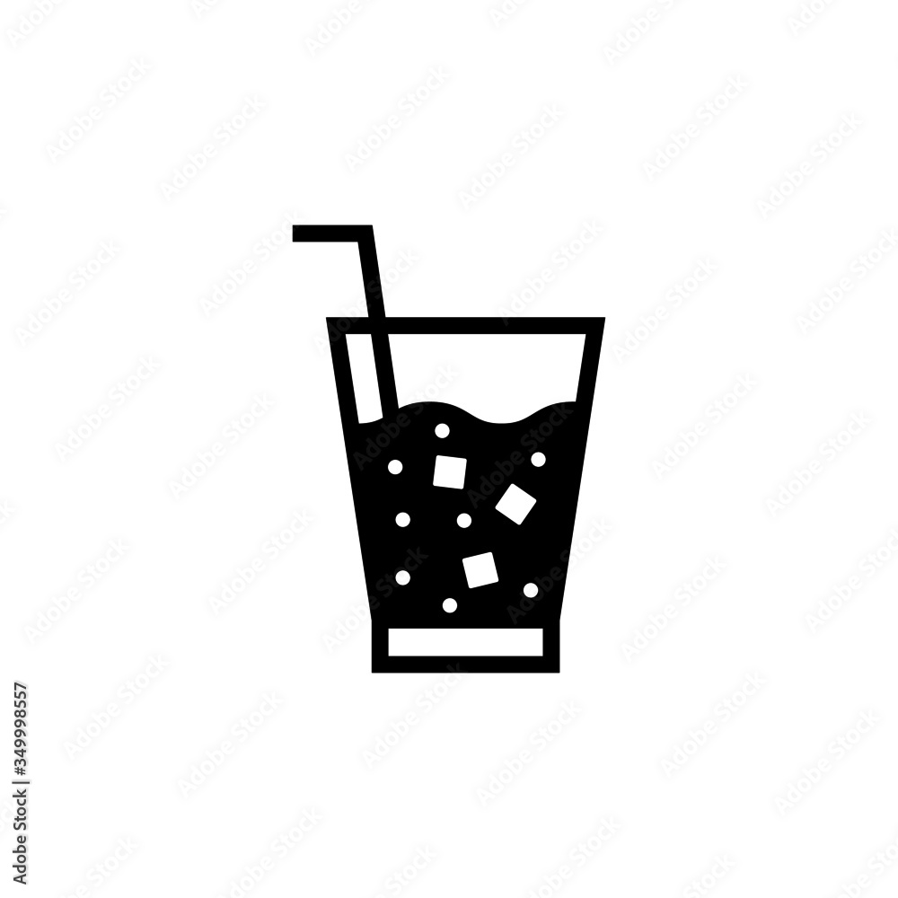 Soft drink vector icon, soft drink icon symbol sign, drinks in black flat shape design isolated on white background Soft drink vector icon, soft drink icon symbol sign, drinks in black flat shape design isolated on white background