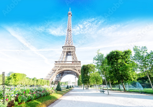 eiffel tour and Paris cityscape photo