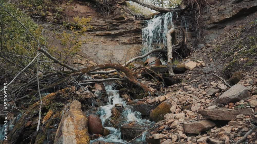 Forest waterfall. Forest stream. The nature of Russia. Forest waterfall. Forest stream. The nature of Russia.