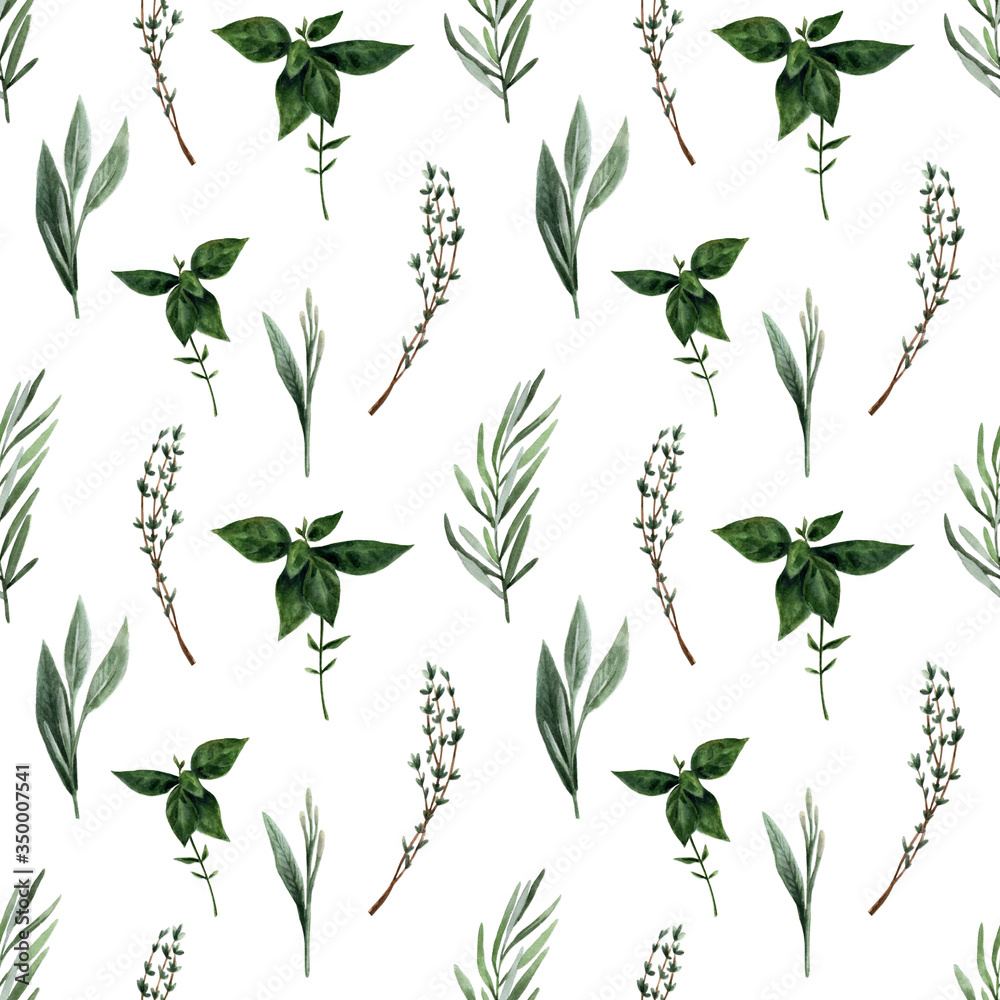 Seamless pattern with kitchen utensils