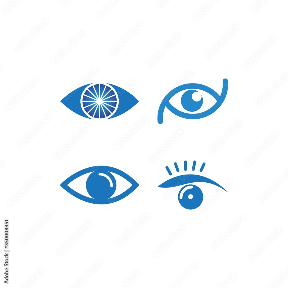 Naklejka premium Eye illustration logo