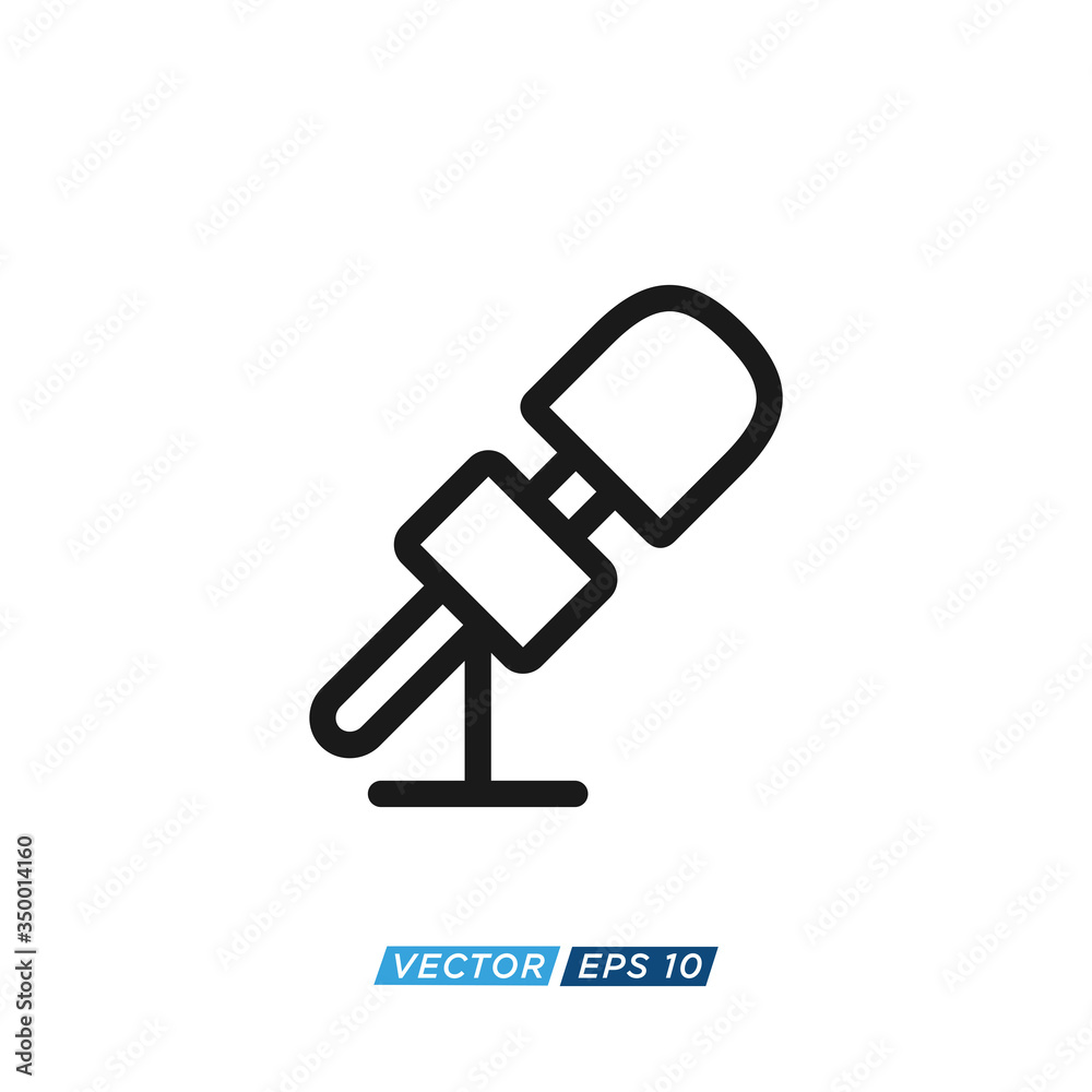 Microphone Icon Design Vector Template Microphone Icon Design Vector Template
