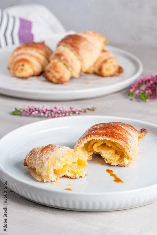 Fresh Baked Croissants. Warm Fresh Buttery Croissants and Rolls. French and American Croissants and Baked Pastries are enjoyed world wide.