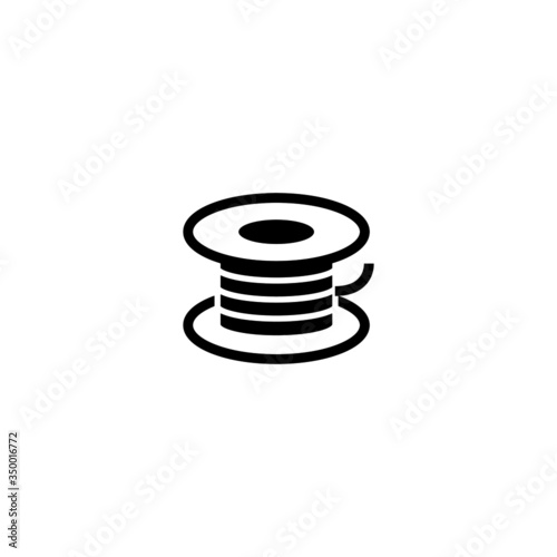 Copper vector icon, copper icon symbol sign in black flat shape design on white background