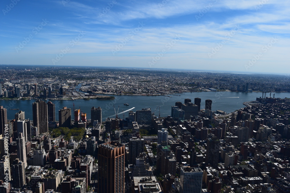 View overlooking New York City