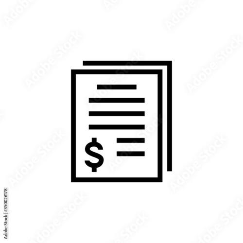 Assets icon in linear, lineout icon style isolated on white background