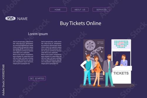 Movie ticket counter theater